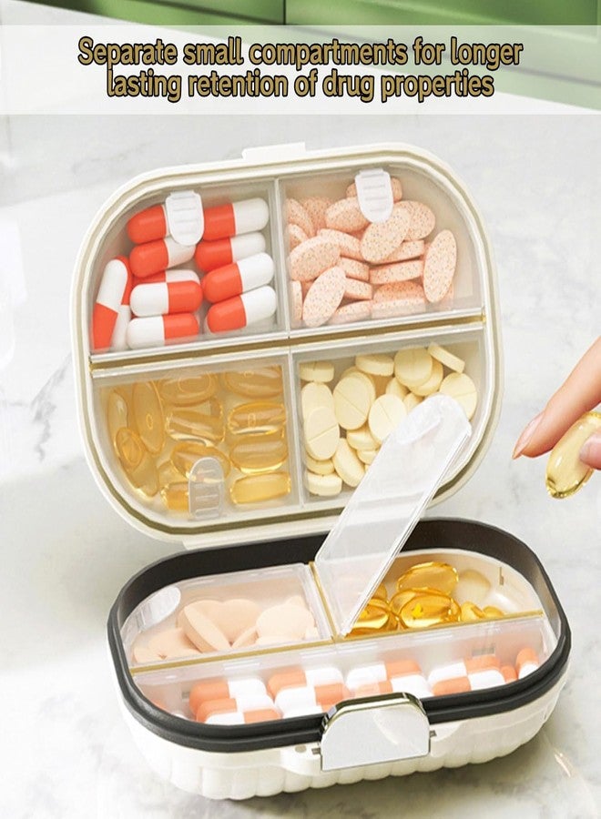 MVM Enterprise Travel Pill Box, Portable Pill Box with 7 Compartments, Moistureproof Travel Pill Organiser, 7 Day Pocket Pharmacy Small Daily Pill Box for Travel - Image 4